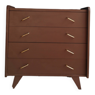 Commode vintage pieds compas
