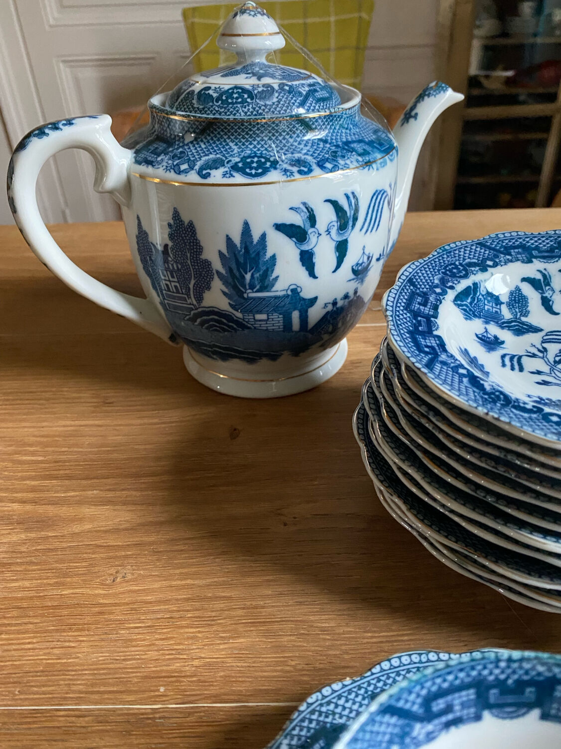 Blue Willow Tea Set