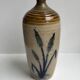 Bottle / soliflore in stoneware artisanal pottery signed "La Roquebrou" 70s