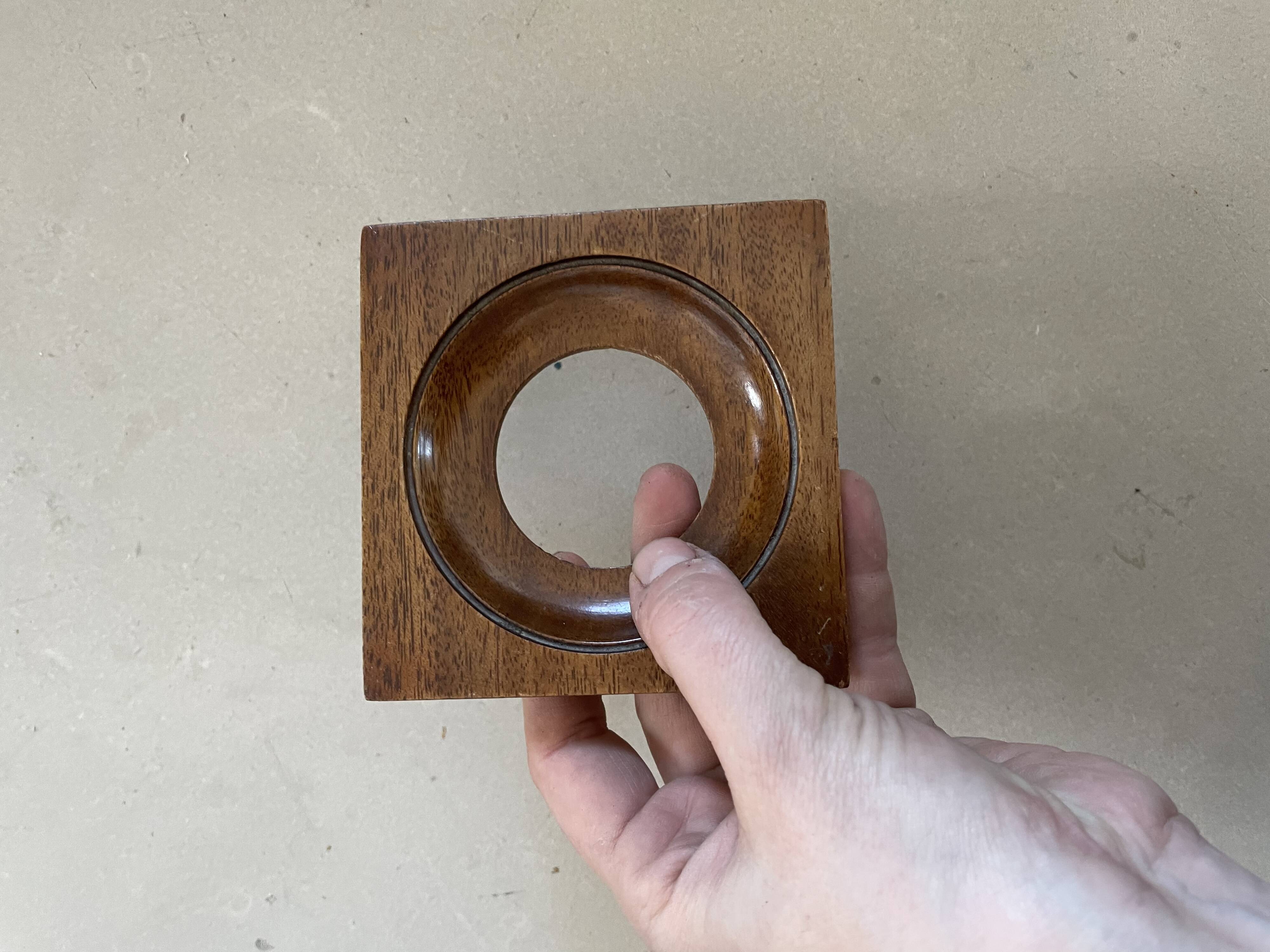 Small old square wooden frame