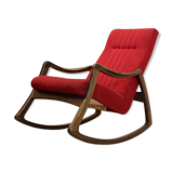 Rocking-chair in beech by Ton