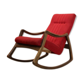 Rocking-chair in beech by Ton