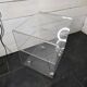 1970s Plexiglas side table on wheels