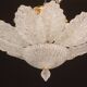Ischia, Murano Clear trasparent Vintage Glass Ceiling Light, 1970s