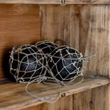 Factory locker cabinet, wood and green