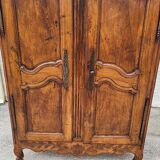 Wardrobe 2 doors louis xv walnut of the xix th siecle