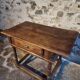 Rustic French oak table with drawer, late 18th – early 19th century, Auvergne