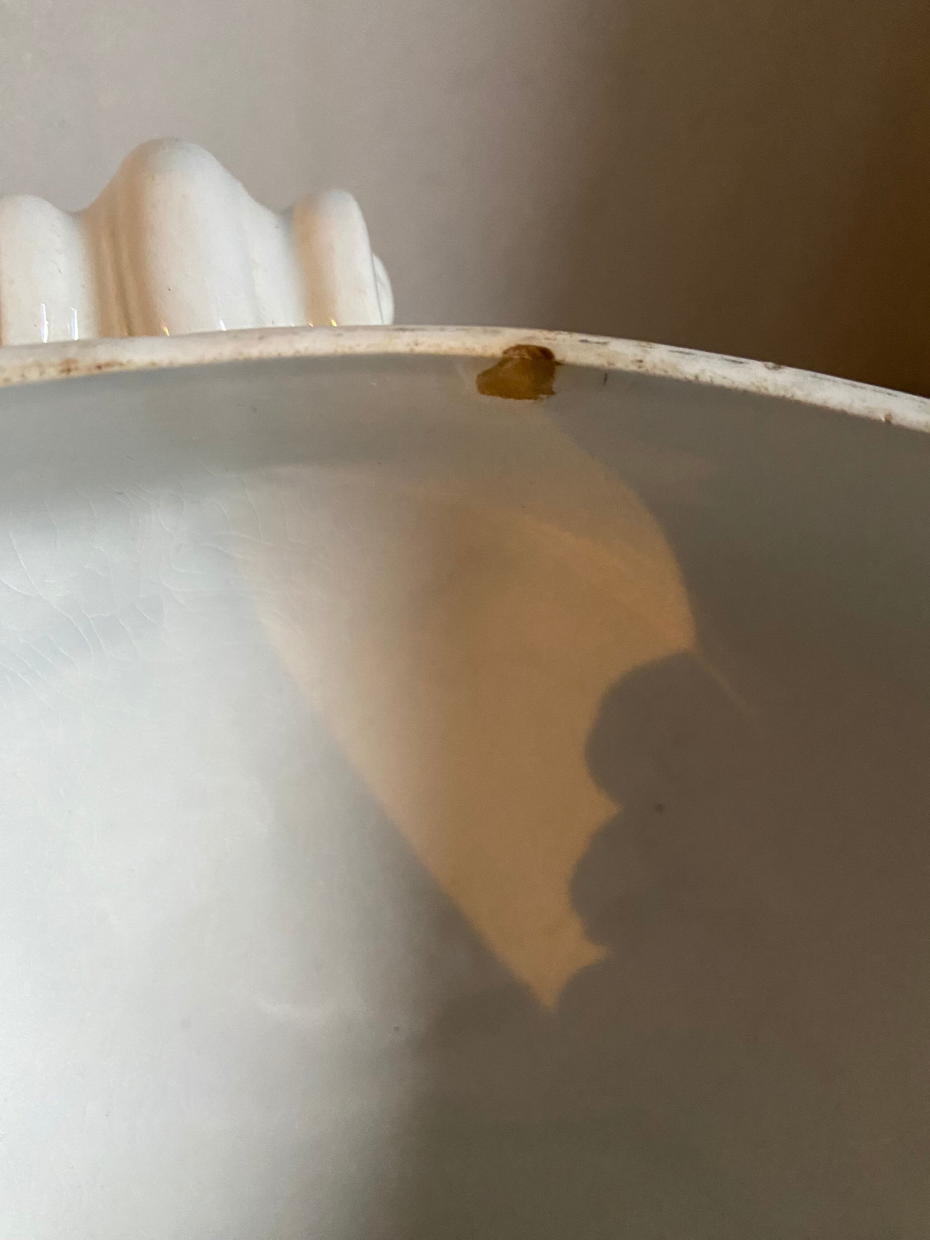 Soupière en Faïence blanche de Lunéville XIXème Siècle