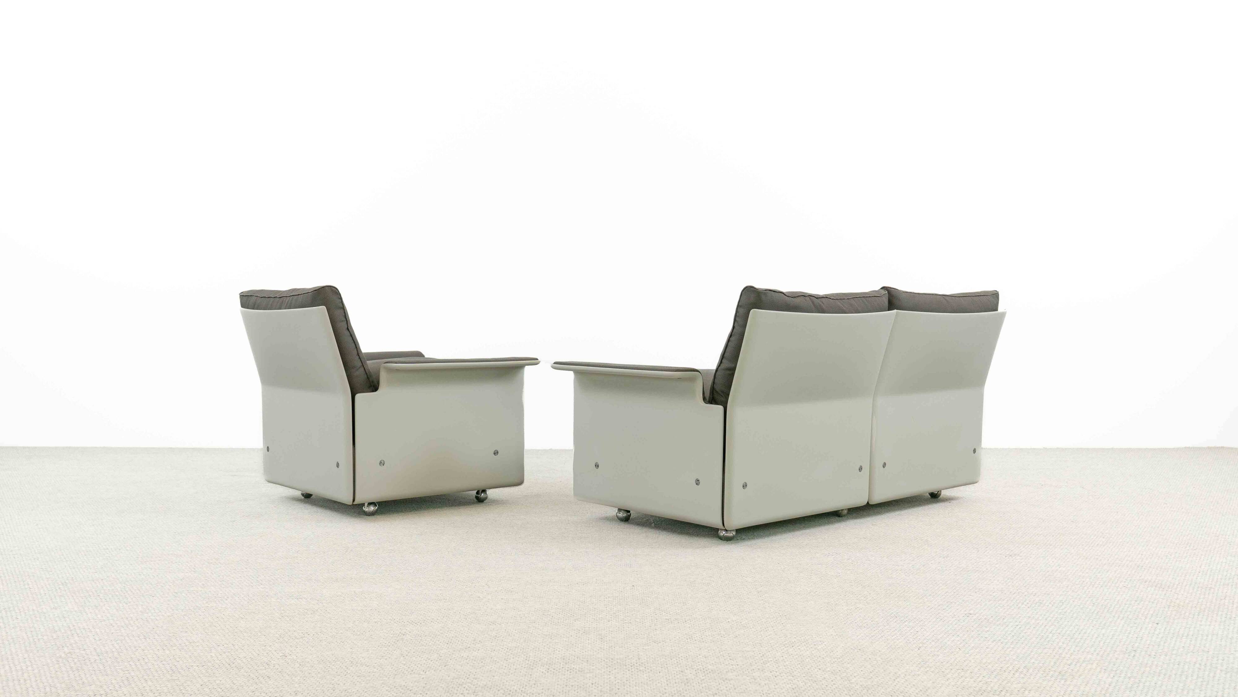 Vitsoe seatgroup by dieter rams, model 620, easychair+sofa