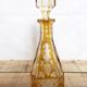Engraved and cut crystal decanter