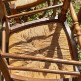 Straw chairs louis Philippe