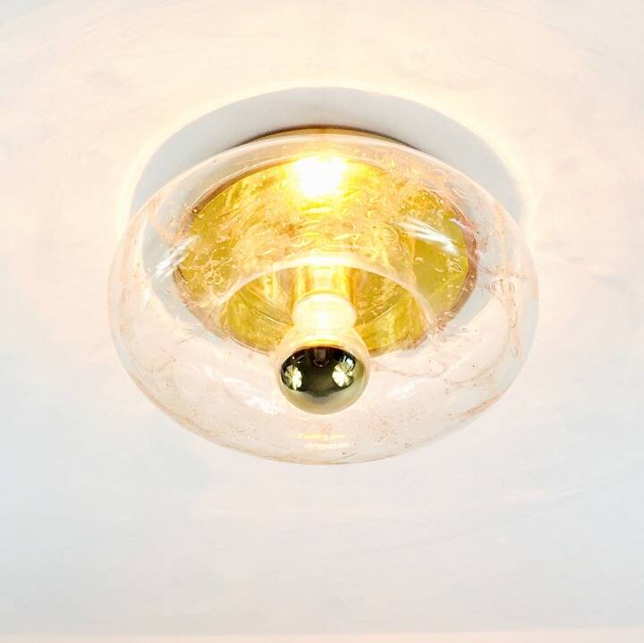 Applique murale ou plafonnier « Donut » du milieu du siècle de Doria Leuchten, Allemagne, années 1960