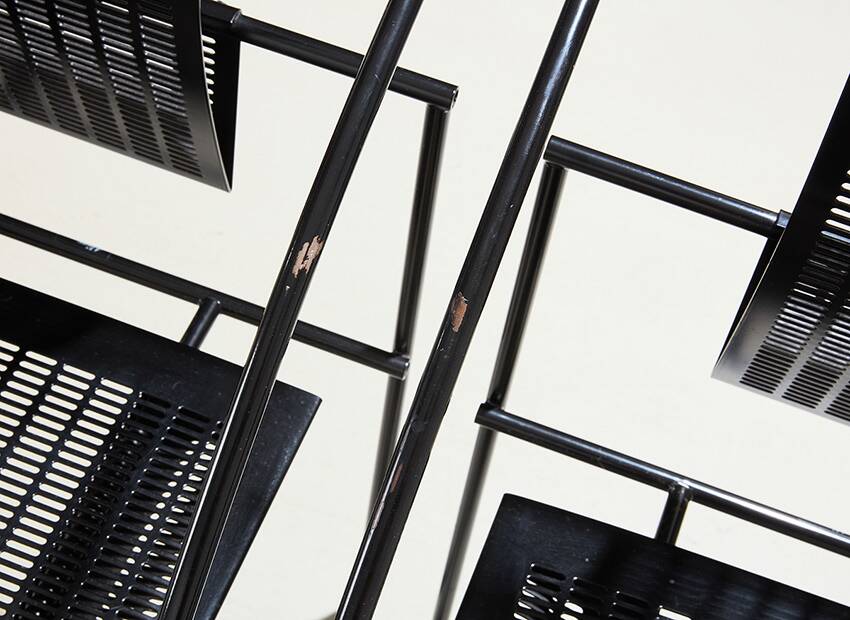 Mario Botta Pair of Quinta Chairs for Alias Italy 1986