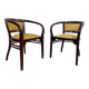 Extremely rare armchairs no. 6521 by Otto Wagner for Thonet