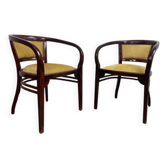 Extremely rare armchairs no. 6521 by Otto Wagner for Thonet