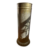 Gold metal umbrella stand