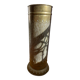 Gold metal umbrella stand