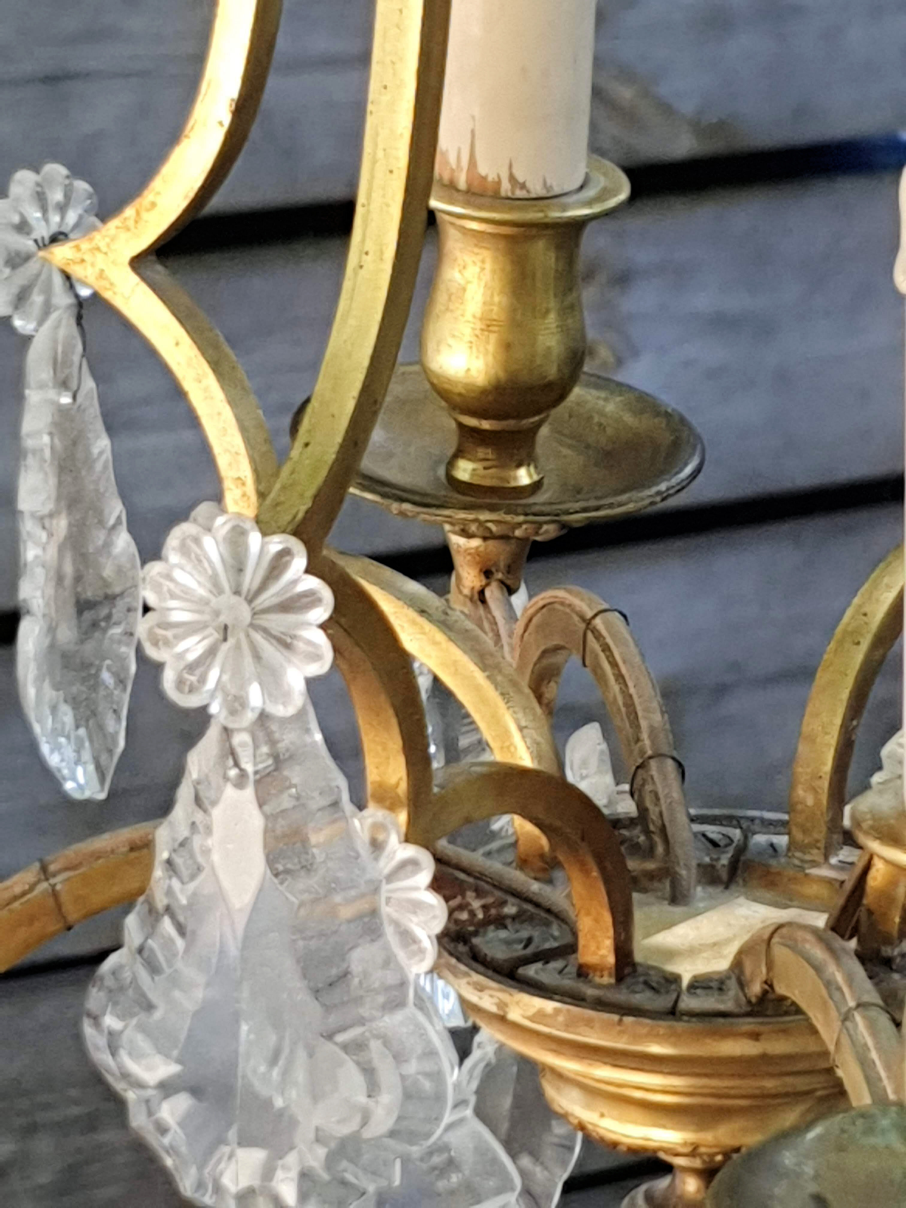 Chandelier cage with Pampilles louis XV style