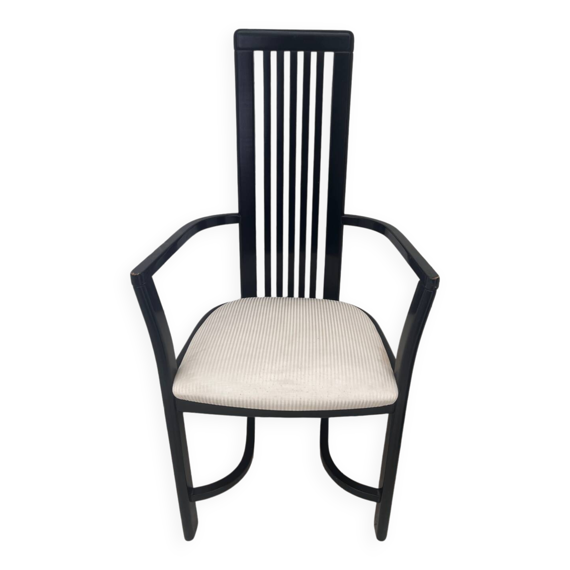 Black wooden designer chair