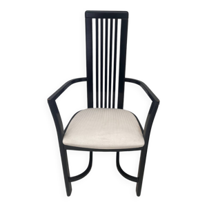 chaise design en bois - noir