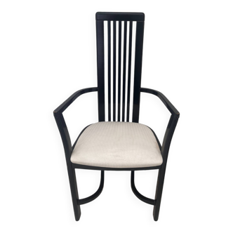 Chaise design en bois noir