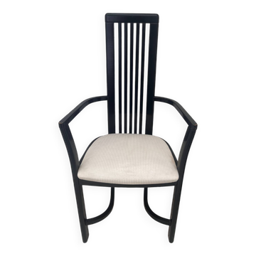 Black wooden designer chair