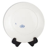 Old plate Carmen land of iron decoration dragonfly, Sarreguemines. 1875 - 1900