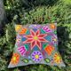 Housse de coussin péruvien gris