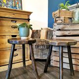 Pair of tripod stools