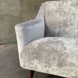 Pair of armchairs in velvet Fendi Casa