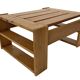 Vintage Coffee Table Pine Wood Design 1970s Coffee Table