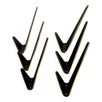Mid-Century Wall Hooks by Hertha Baller - Set of 6