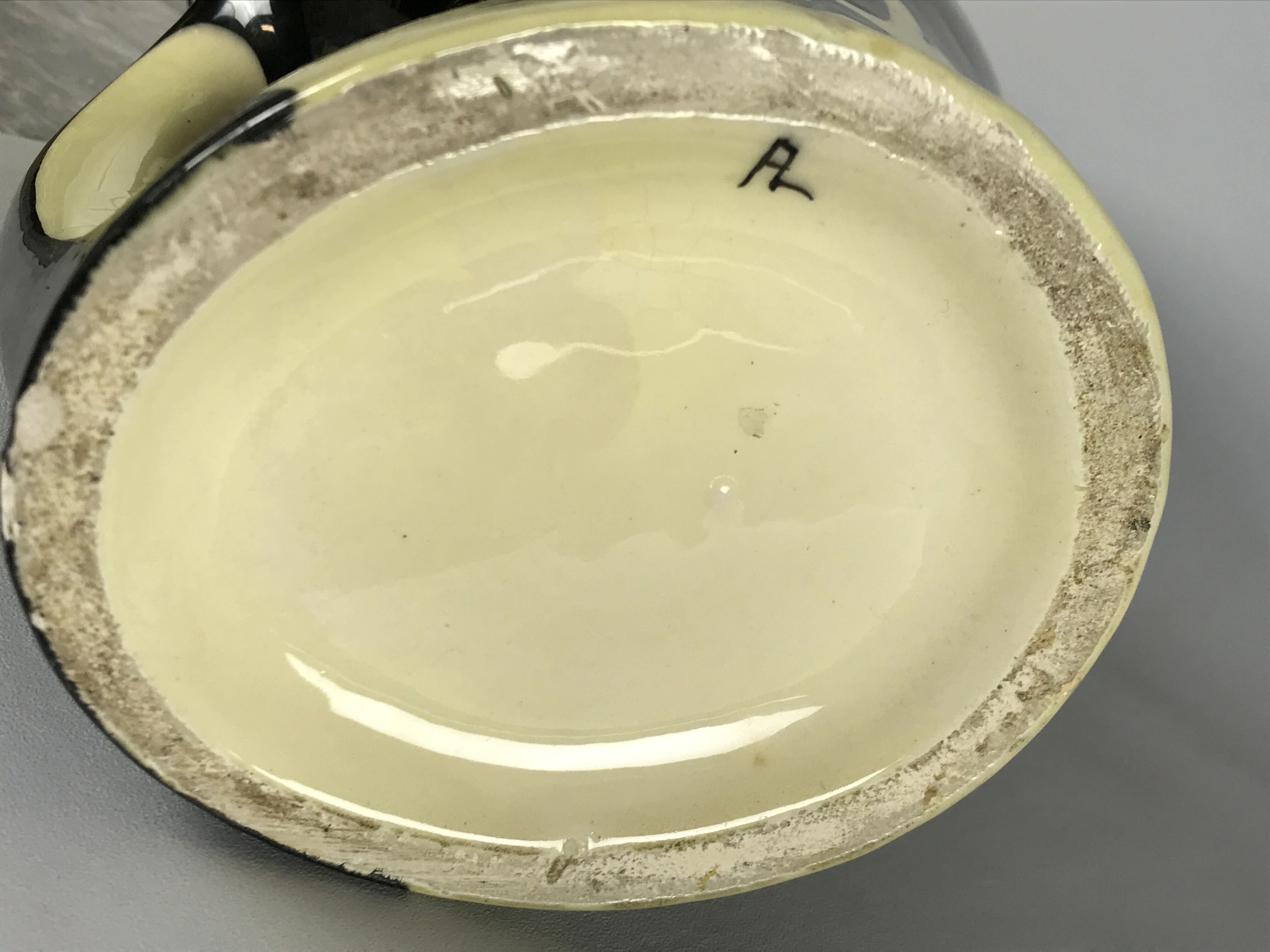 PICHET (GRAND MODELE) IN CERAMIC YEARS 50 A DECOR D HIRONDELLES 36.5 CM