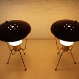 Pair of table lamps or bedside 50s
