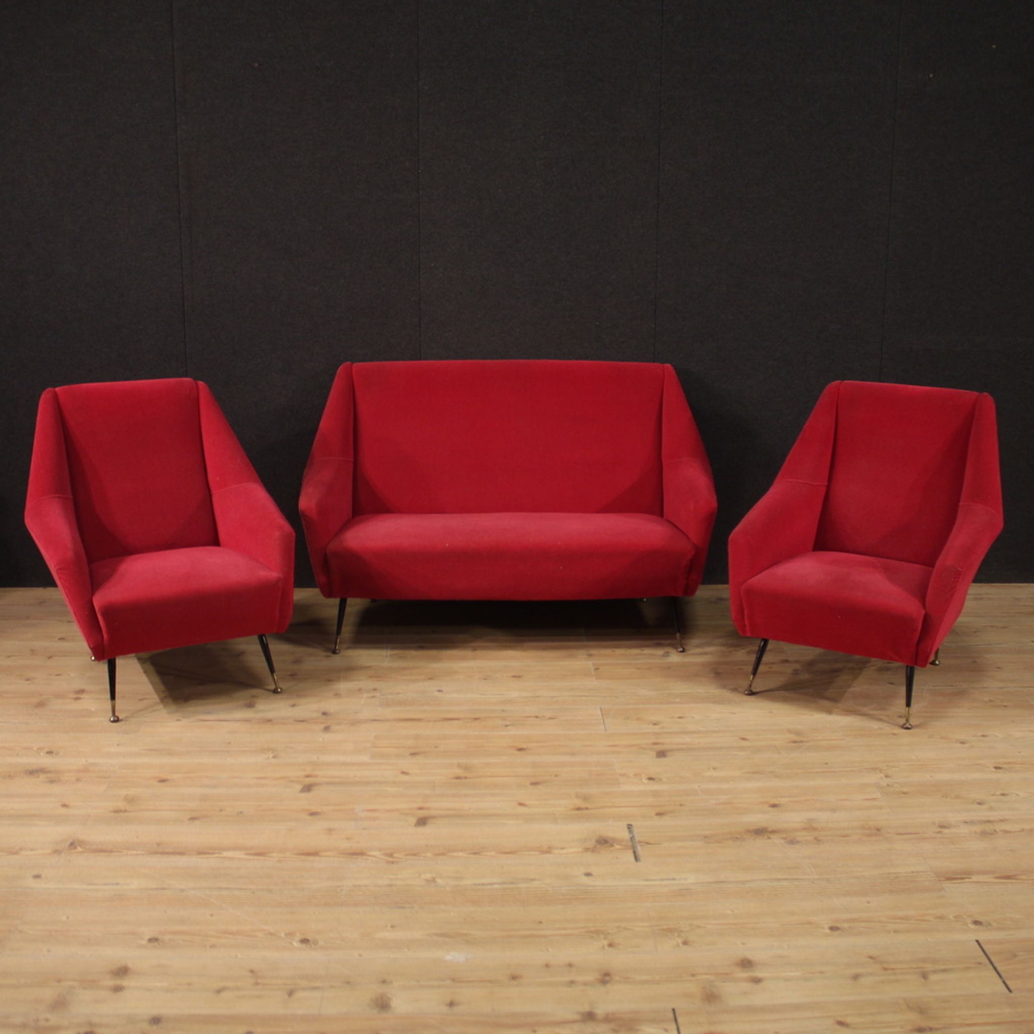 Paire de fauteuils italiens des années 60