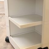 Space Age white Joe Colombo 'Boby' storage trolley, 1970s
