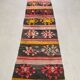 Old Turkish narrow kilim runner 263x62 cm shabby chic, vintage kelim 2494