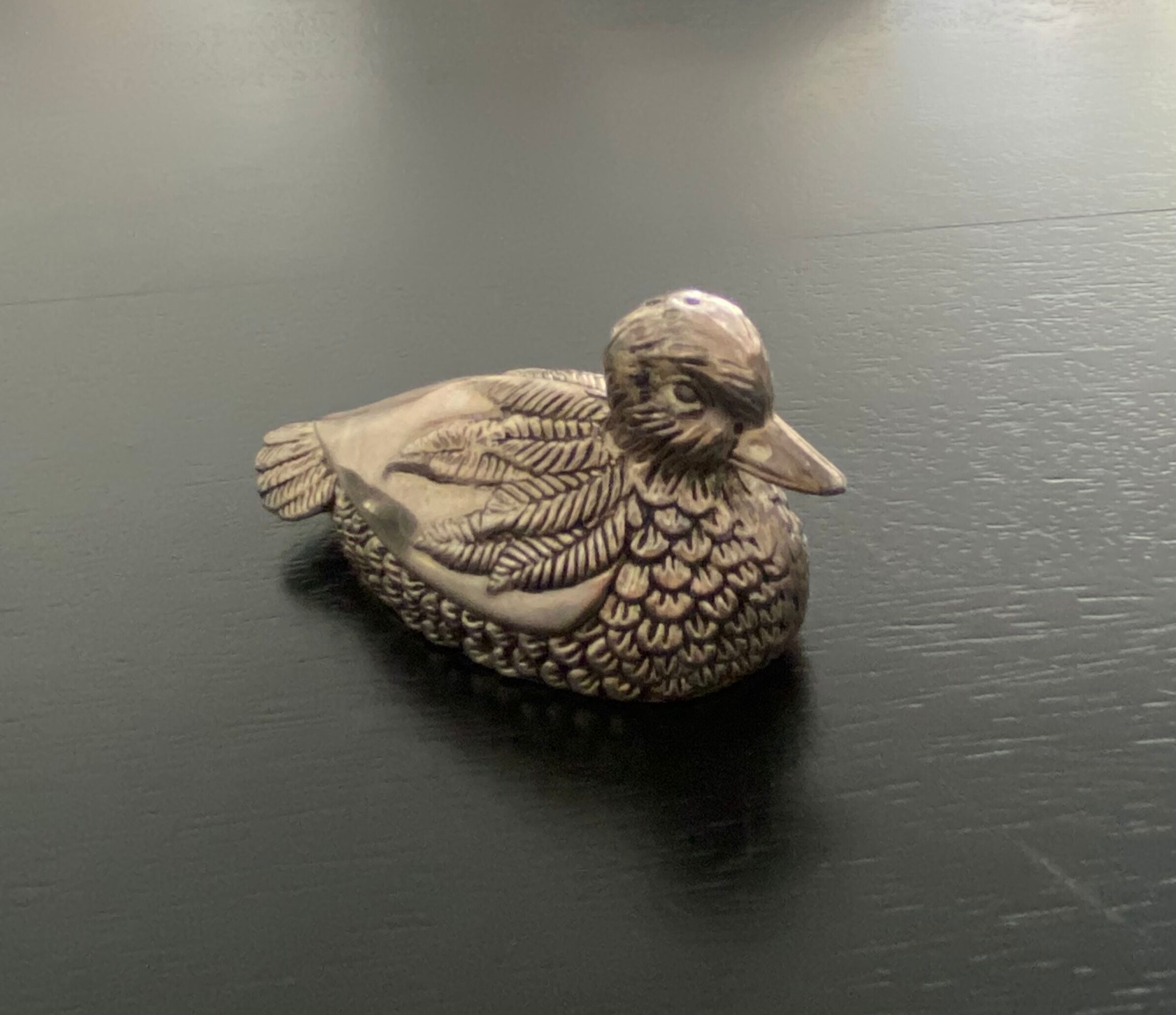 Salt and pepper shaker duck form brand silea