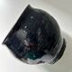 Navy blue stoneware pot