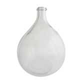 Demijohn 10 liters in molded glass H 35 cm and D 26 cm