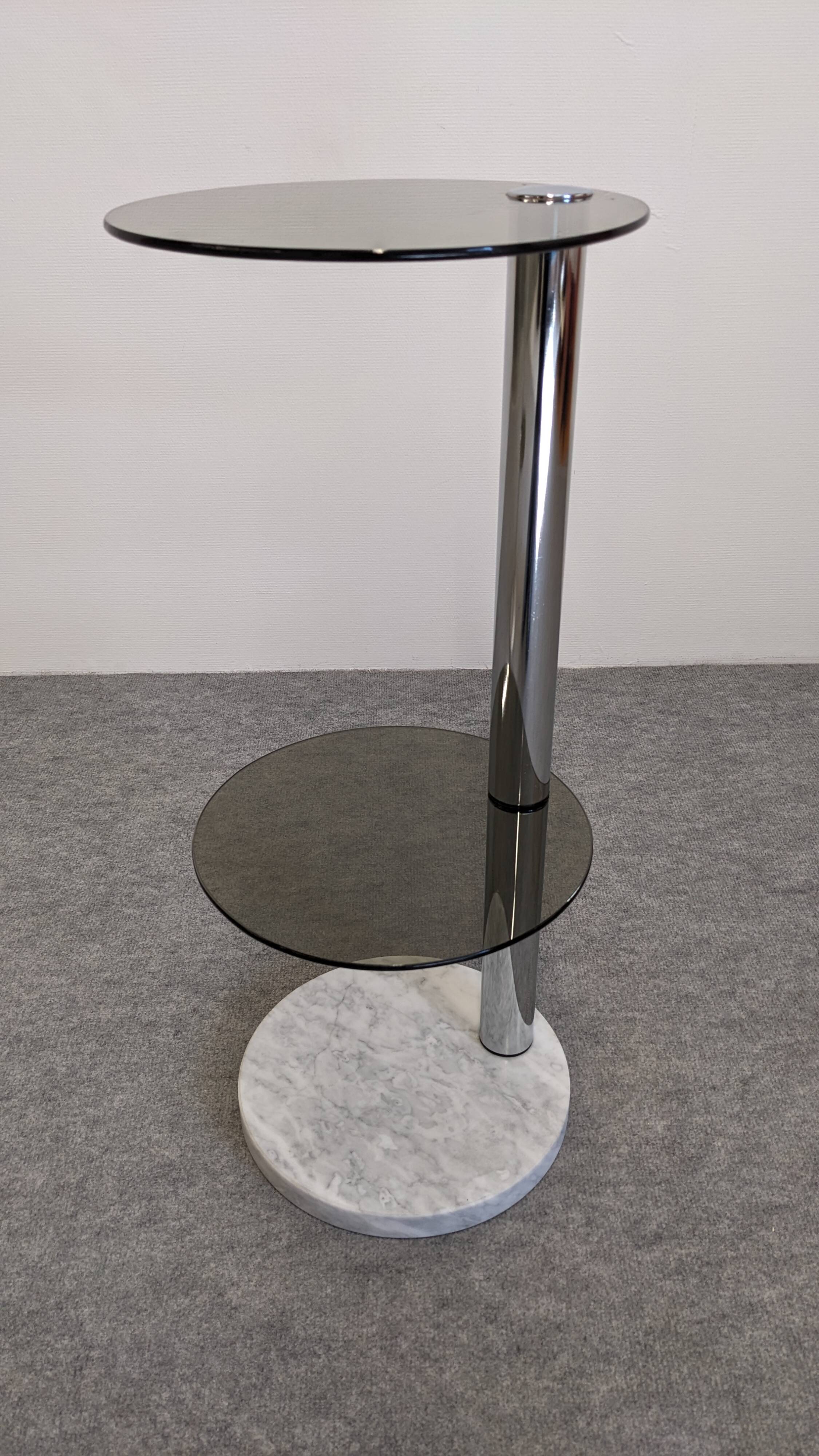 Space age side table or end table, France circa 1970.