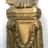 Pair of bronze castle appliques 55cm
