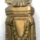 Pair of bronze castle appliques 55cm