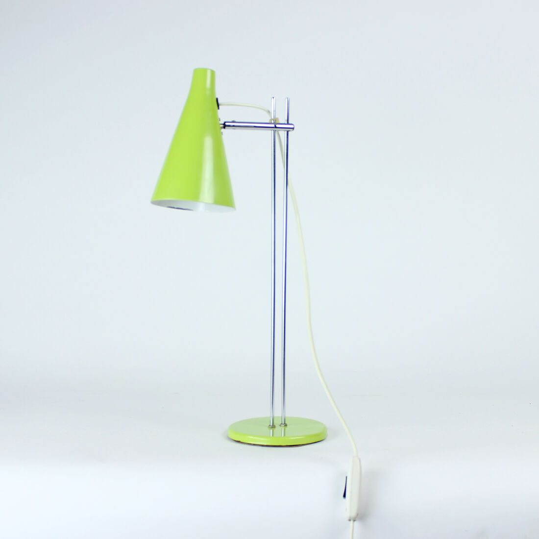 Green Metal Table Lamp By Lidokov, Czechoslovakia 1960s