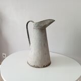 Antique zinc water pitcher