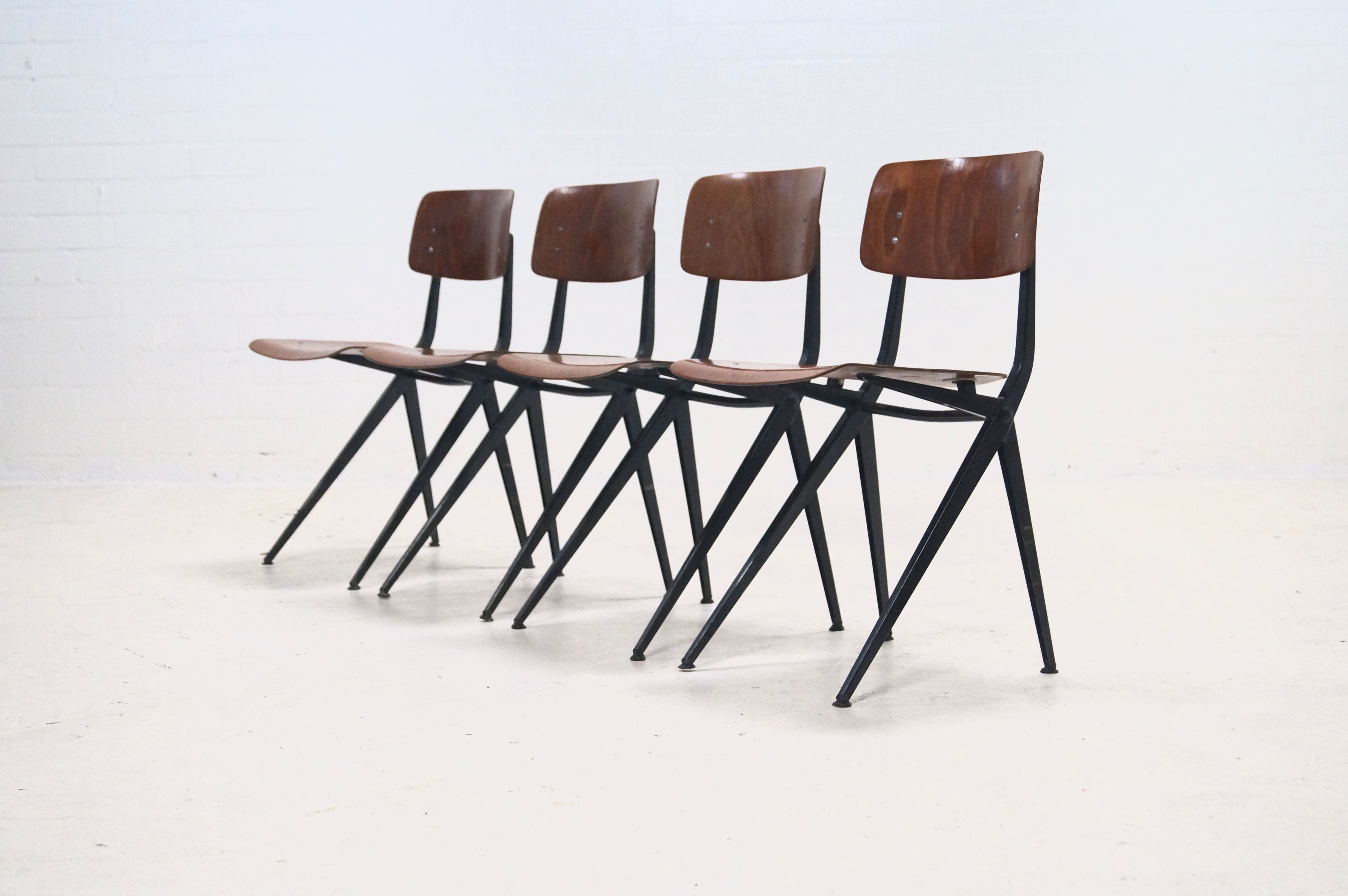 Set of 4 chairs by Ynske Kooistra for Marko Holland 1960s