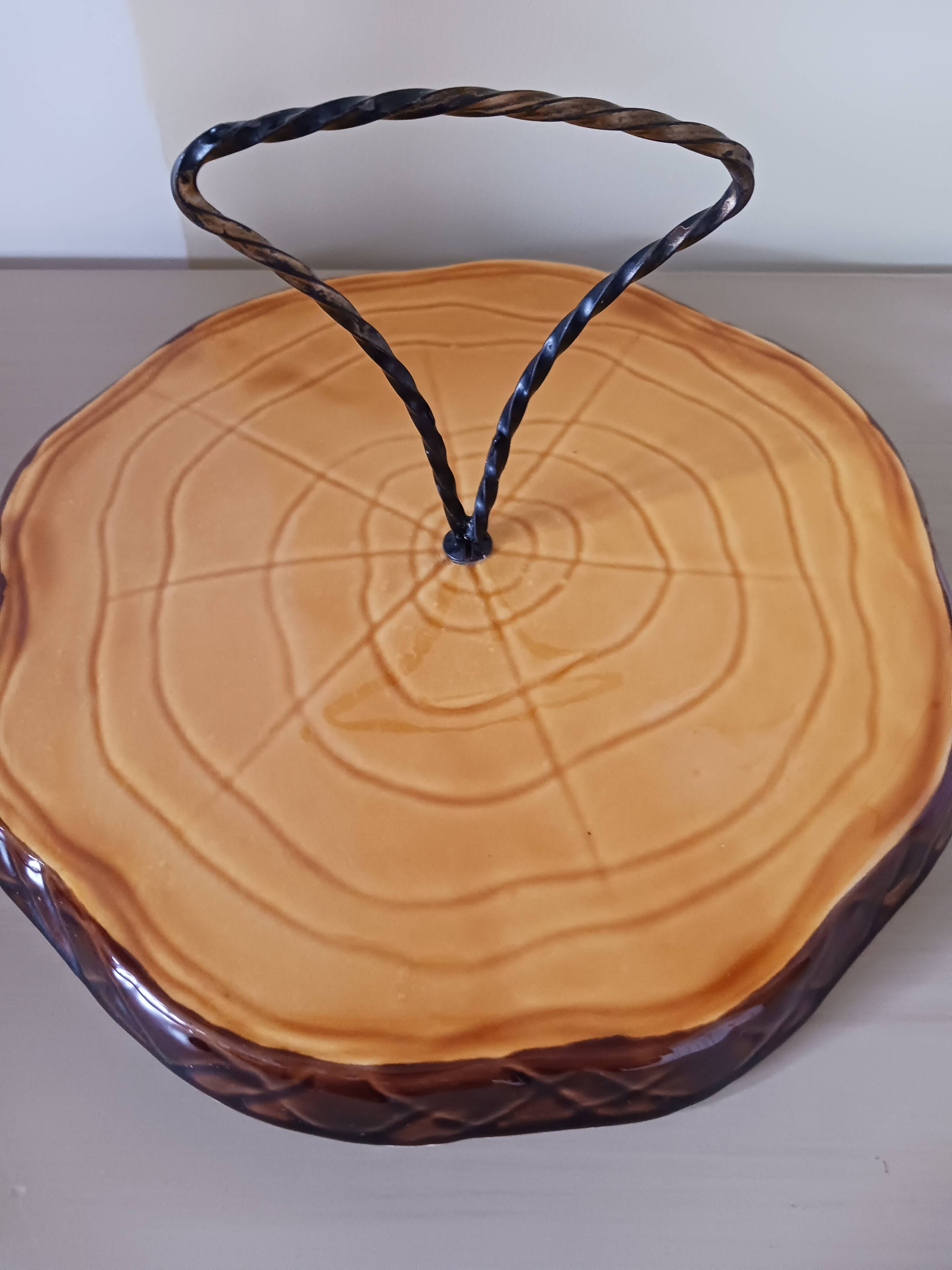 Vintage cheese platter, A Ferlay.