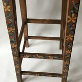 Painted wooden antique stool