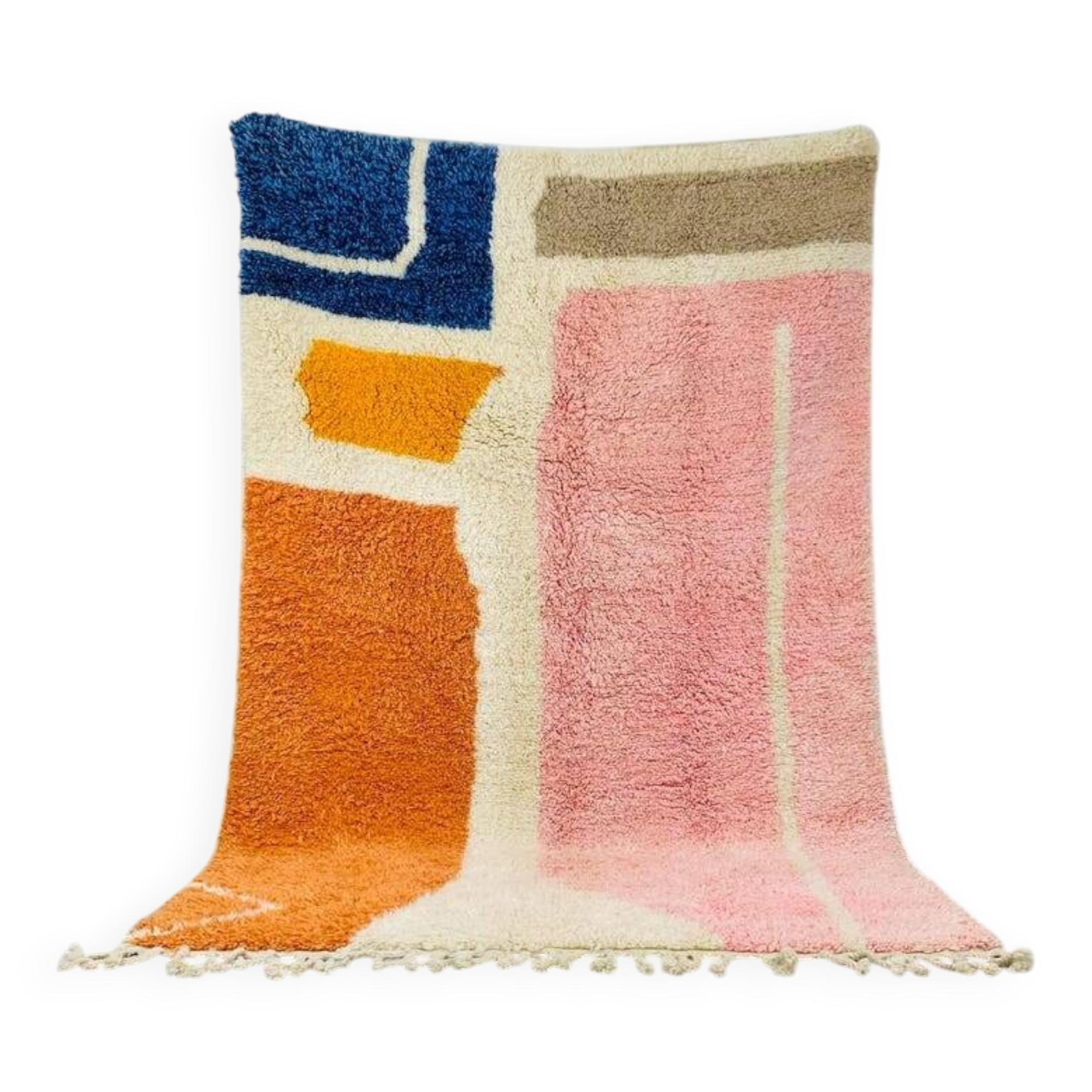 Traditional handmade pure wool rug, size 150 x 250 cm