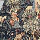 Vintage tapestry hand-screen printed in France